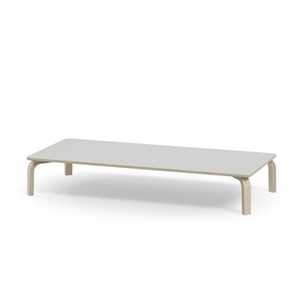 Bord Arcus akustikklaminat 180x80 cm hvitpigmentert bjørk