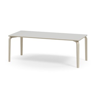 Bord Arcus akustikklaminat 180x80 cm hvitpigmentert bjørk