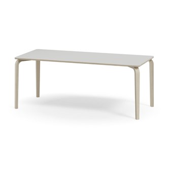 Bord Arcus akustikklaminat 180x80 cm hvitpigmentert bjørk