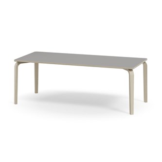 Bord Arcus akustikklaminat 180x80 cm hvitpigmentert bjørk