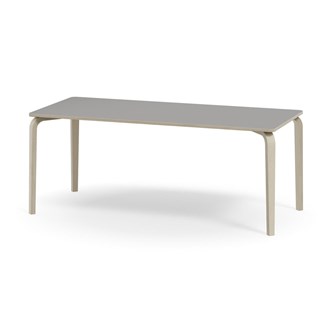 Bord Arcus akustikklaminat 180x80 cm hvitpigmentert bjørk