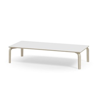 Bord Arcus akustikklaminat 180x80 cm hvitpigmentert bjørk