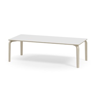 Bord Arcus akustikklaminat 180x80 cm hvitpigmentert bjørk