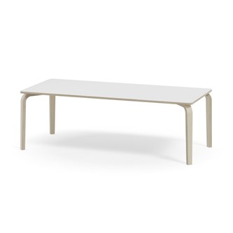 Bord Arcus akustikklaminat 180x80 cm hvitpigmentert bjørk