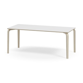 Bord Arcus akustikklaminat 180x80 cm hvitpigmentert bjørk