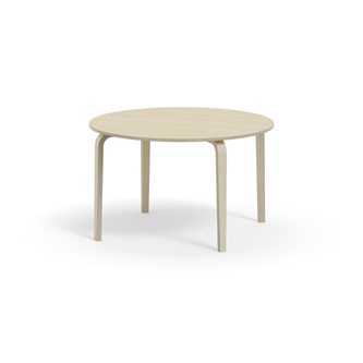 Bord Arcus laminat hvitpigmentert Ø 120cm