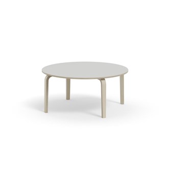 Bord Arcus laminat hvitpigmentert Ø 120cm