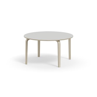 Bord Arcus laminat hvitpigmentert Ø 120cm