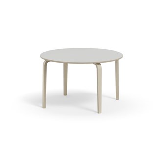 Bord Arcus laminat hvitpigmentert Ø 120cm