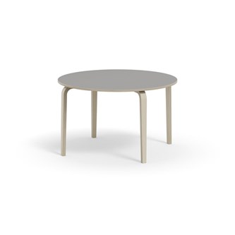 Bord Arcus laminat hvitpigmentert Ø 120cm