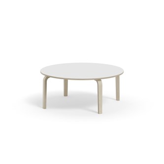 Bord Arcus laminat hvitpigmentert Ø 120cm