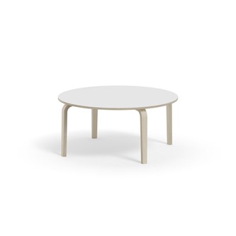 Bord Arcus laminat hvitpigmentert Ø 120cm
