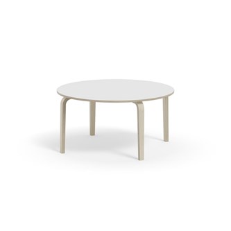 Bord Arcus laminat hvitpigmentert Ø 120cm