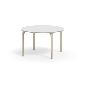 Bord Arcus laminat hvitpigmentert Ø 120cm