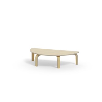 Bord Arcus laminat bjørk halvrundt 120-60cm