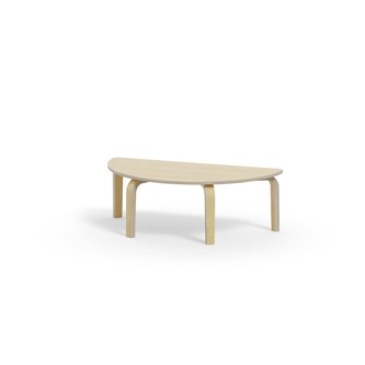 Bord Arcus laminat bjørk halvrundt 120-60cm