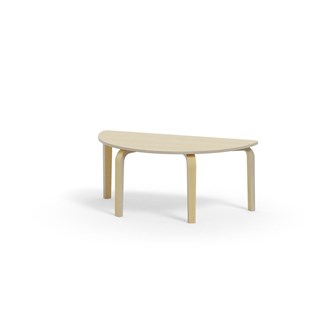 Bord Arcus laminat bjørk halvrundt 120-60cm