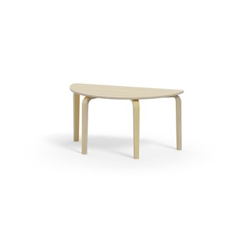 Bord Arcus laminat bjørk halvrundt 120-60cm