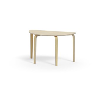 Bord Arcus laminat bjørk halvrundt 120-60cm