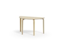Bord Arcus HPL bjørk halvrundt 120-60cm