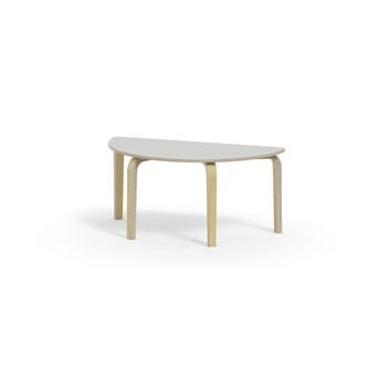 Bord Arcus laminat bjørk halvrundt 120-60cm