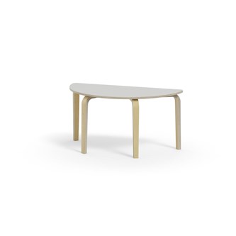 Bord Arcus laminat bjørk halvrundt 120-60cm