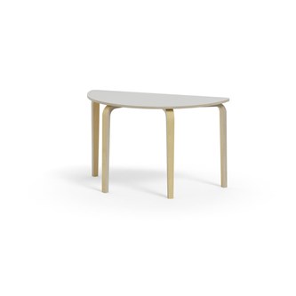 Bord Arcus laminat bjørk halvrundt 120-60cm