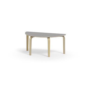 Bord Arcus laminat bjørk halvrundt 120-60cm