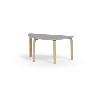 Bord Arcus laminat bjørk halvrundt 120-60cm