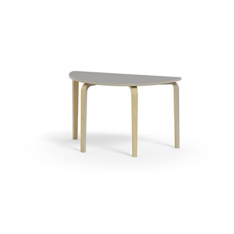 Bord Arcus laminat bjørk halvrundt 120-60cm