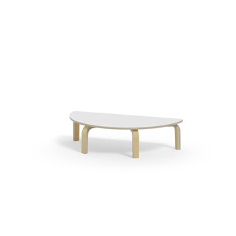 Bord Arcus laminat bjørk halvrundt 120-60cm
