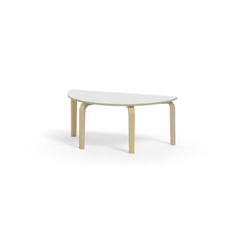 Bord Arcus laminat bjørk halvrundt 120-60cm