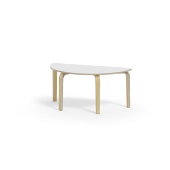 Bord Arcus laminat bjørk halvrundt 120-60cm
