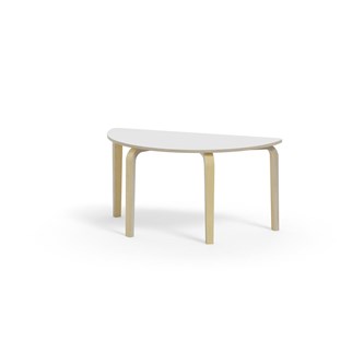 Bord Arcus laminat bjørk halvrundt 120-60cm