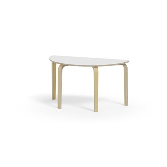 Bord Arcus laminat bjørk halvrundt 120-60cm