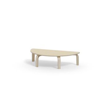 Bord Arcus laminat hvitpigmentert halvrundt 120-60cm