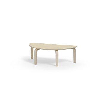 Bord Arcus laminat hvitpigmentert halvrundt 120-60cm