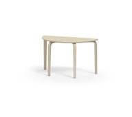 Bord Arcus laminat hvitpigmentert halvrundt 120-60cm