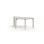 Bord Arcus laminat hvitpigmentert halvrundt 120-60cm