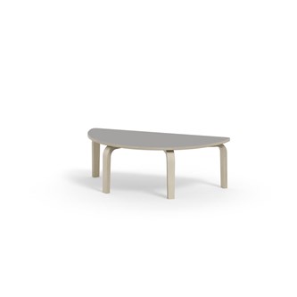 Bord Arcus laminat hvitpigmentert halvrundt 120-60cm