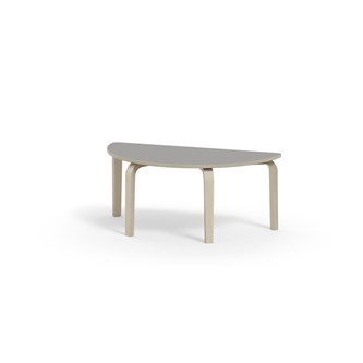 Bord Arcus laminat hvitpigmentert halvrundt 120-60cm