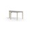 Bord Arcus laminat hvitpigmentert halvrundt 120-60cm