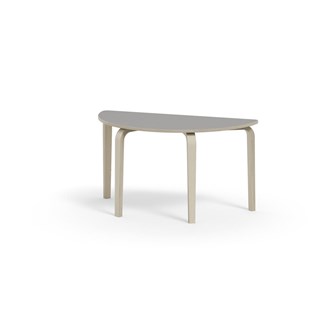 Bord Arcus laminat hvitpigmentert halvrundt 120-60cm