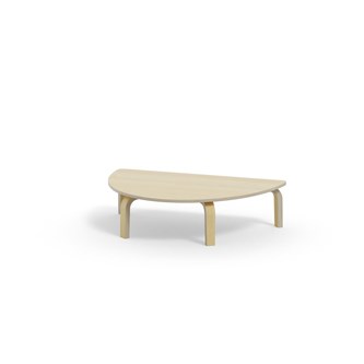 Bord Arcus FSC laminat bjørk halvrundt 120-80cm