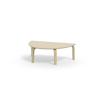 Bord Arcus FSC laminat bjørk halvrundt 120-80cm