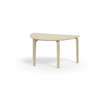 Bord Arcus FSC laminat bjørk halvrundt 120-80cm