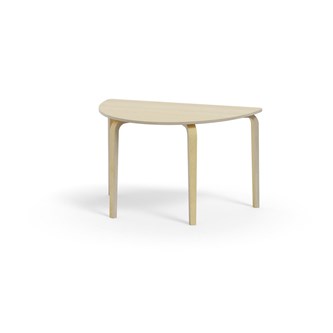 Bord Arcus FSC laminat bjørk halvrundt 120-80cm