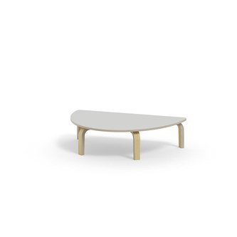 Bord Arcus FSC laminat bjørk halvrundt 120-80cm