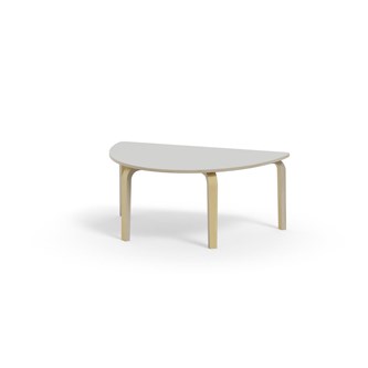 Bord Arcus FSC laminat bjørk halvrundt 120-80cm