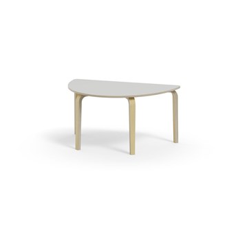 Bord Arcus FSC laminat bjørk halvrundt 120-80cm